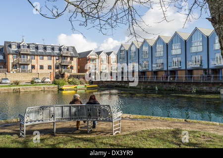 Chichester canal Chichester West Sussex England Regno Unito Foto Stock