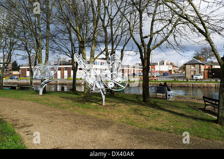 Chichester canal Chichester West Sussex England Regno Unito Foto Stock