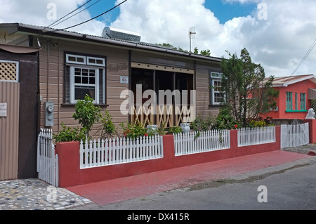 Chattel House in Hastings, Barbados. Foto Stock