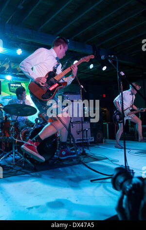 Emily's Army eseguire a Yahoo! Vetrina musicale durante SXSW 2014 il 14 marzo 2014. Foto Stock