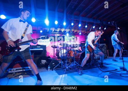 Emily's Army eseguire a Yahoo! Vetrina musicale durante SXSW 2014 il 14 marzo 2014. Foto Stock