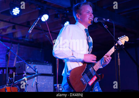 Emily's Army eseguire a Yahoo! Vetrina musicale durante SXSW 2014 il 14 marzo 2014. Foto Stock