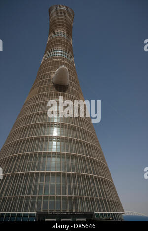 Aspire Tower, aspirano Zona, Doha, Qatar, Emirati Arabi Uniti Foto Stock