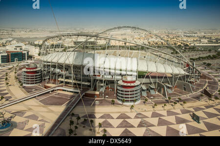 Khalifa International Stadium, aspirano Zona, Sports Park, Doha, Qatar, Emirati Arabi Uniti Foto Stock