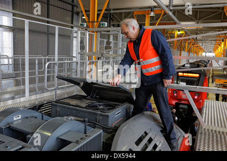 Berlino, Germania, DB Regio - Werk - Berlin Lichtenberg Foto Stock