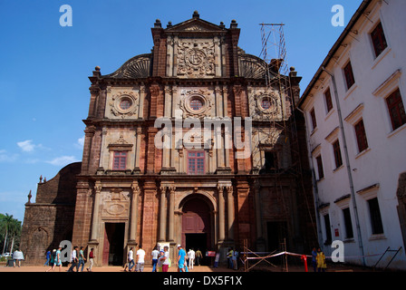 Basilica del Bom Jesus Chiesa Vecchia a Goa in India Foto Stock