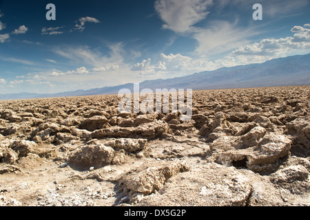 Parco nazionale della valle della morte,california,USA-agosto 3,2012: Vista della Devils Golf Course. Foto Stock