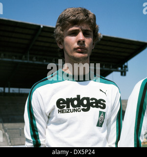 Calcio, Bundesliga, 1976/1977, Borussia Moenchengladbach, presentazione della squadra, ritratto di Wilfried Hannes Foto Stock