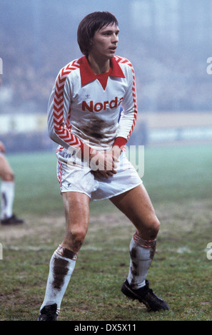 Calcio, Bundesliga, 1977/1978, Stadio an der Castroper Strasse, VfL Bochum contro SV Werder Bremen 2:0, scena del match, Karl-Friedrich Wessel (Werder) Foto Stock