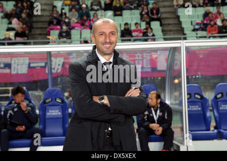 Osaka, Giappone. Xviii Mar, 2014. Ranko Popovic (Cerezo) Calcio/Calcetto : AFC Champions League Gruppo E CORRISPONDENZA TRA Cerezo Osaka 4-0 Buriram uniti a Yanmar Stadium Nagai di Osaka in Giappone . Credito: AFLO SPORT/Alamy Live News Foto Stock