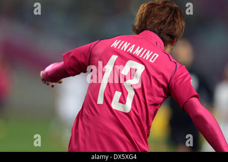 Osaka, Giappone. Xviii Mar, 2014. Takumi Minamino (Cerezo) Calcio/Calcetto : AFC Champions League Gruppo E CORRISPONDENZA TRA Cerezo Osaka 4-0 Buriram uniti a Yanmar Stadium Nagai di Osaka in Giappone . Credito: AFLO SPORT/Alamy Live News Foto Stock