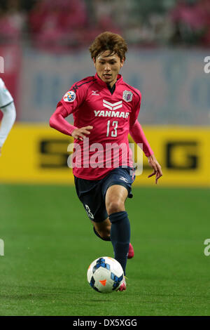 Osaka, Giappone. Xviii Mar, 2014. Takumi Minamino (Cerezo) Calcio/Calcetto : AFC Champions League Gruppo E CORRISPONDENZA TRA Cerezo Osaka 4-0 Buriram uniti a Yanmar Stadium Nagai di Osaka in Giappone . Credito: AFLO SPORT/Alamy Live News Foto Stock