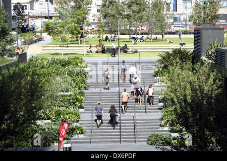 Parco presso il nuovo parco centrale di sviluppo in chippendale,sydney Foto Stock