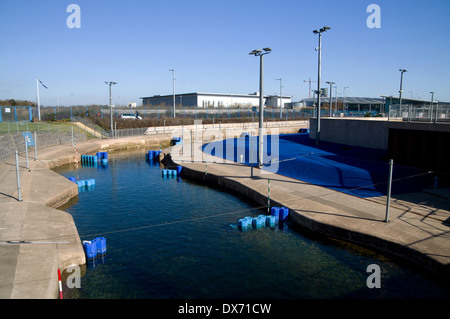 Cardiff International White Water Centro, Sports Village, la Baia di Cardiff, Galles. Foto Stock