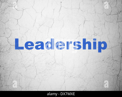 Concetto di finanza: Leadership su sfondo a parete Foto Stock