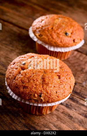 Muffin ai mirtilli Foto Stock