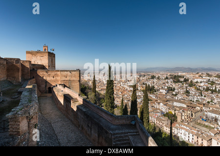 Torre de la Vela Alhambra Foto Stock