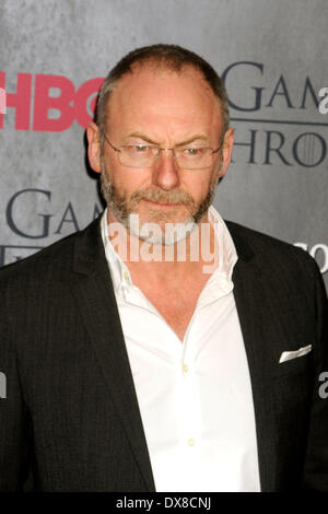 Liam Cunningham frequentando il 'gioco di troni' Stagione 4 premiere a Avery Fisher Hall, Lincoln Center il 18 marzo 2014 nella città di New York Foto Stock