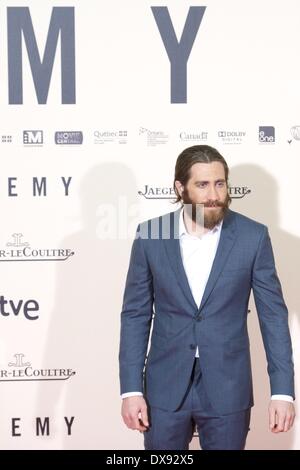 Madrid, Spagna. 20 Mar, 2014. Noi attore Jake Gyllenhaal assiste "nemico" premiere al Palafox Cinema il 20 marzo 2014 a Madrid Credit: Jack Abuin/ZUMAPRESS.com/Alamy Live News Foto Stock