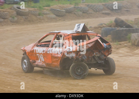 Stansted canalina Banger Racing Foto Stock