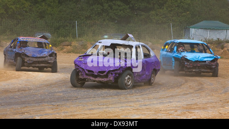 Stansted canalina Banger Racing Foto Stock