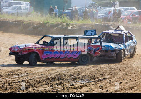 Stansted canalina Banger Racing Foto Stock