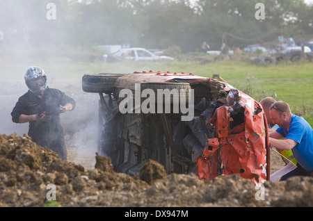 Stansted canalina Banger Racing Foto Stock