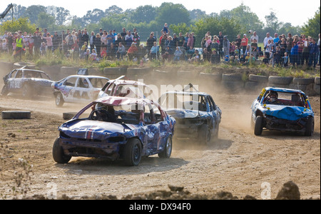 Stansted canalina Banger Racing Foto Stock