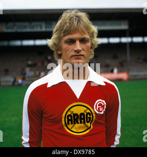 Calcio, Bundesliga, 1979/1980, Fortuna Duesseldorf, presentazione della squadra, ritratto Bernd Pajonk Foto Stock