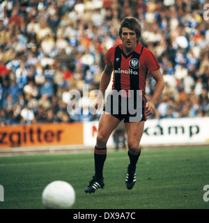 Calcio, Bundesliga, 1979/1980, Park Stadium, FC Schalke 04 versus Eintracht Frankfurt 1:0, scena del match, Bernd nichel (Eintracht) Foto Stock