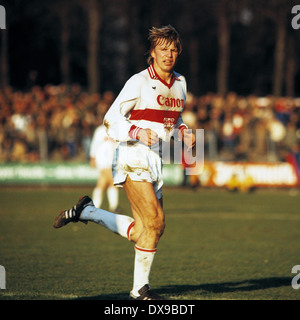 Calcio, Bundesliga, 1979/1980, Grotenburg Stadium, FC Bayer 05 Uerdingen versus VfB Stoccarda 4:2, scena del match, Bernd Foerster (Stoccarda) Foto Stock