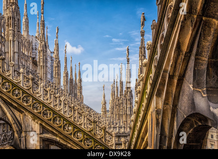 Milano Duomo Il Duomo di Milano, Milano, Italia Foto Stock