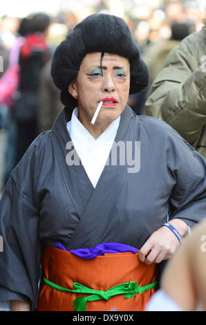 Cosplayers presso un festival cosplay di Osaka in Giappone. Foto Stock