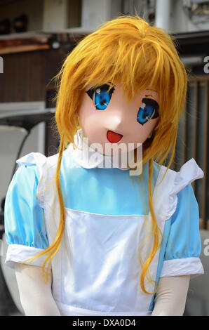 Cosplayers presso un festival cosplay di Osaka in Giappone. Foto Stock