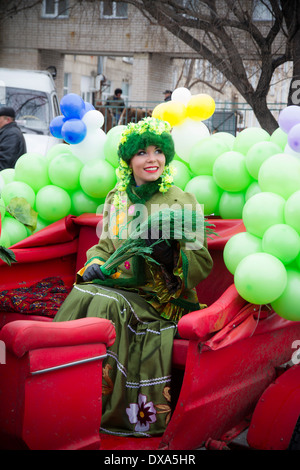 Il Kazakistan,Petropavlovsk - MARZO 21, 2014: musulmana nuovo anno celebrazione.immagine della molla Foto Stock