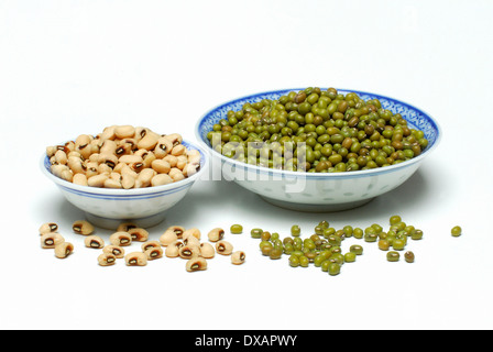 Black-eyed Pea e Mung Bean Foto Stock