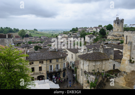 Saint Emilion - Bordeaux campagna e vigneti. Francia Foto Stock