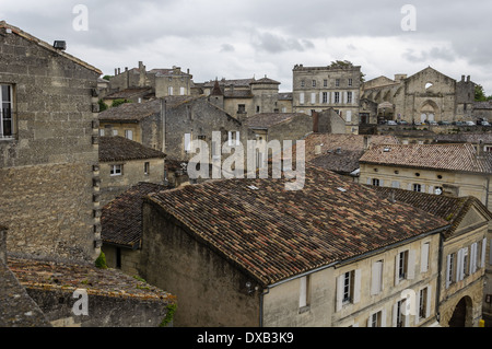 Saint Emilion - Bordeaux campagna e vigneti. Francia Foto Stock