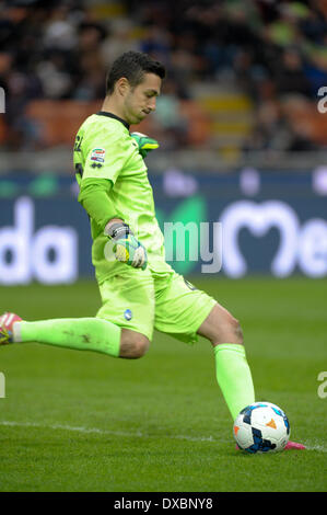 Milano, Italia. 23 Mar, 2014. Consigli Andrea (Atalata) durante la Serie Amatch tra Inter vs Atalanta, il 23 marzo 2014. Credito: Adamo di Loreto/NurPhoto/ZUMAPRESS.com/Alamy Live News Foto Stock