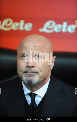 Milano, Italia. 23 Mar, 2014. Stefano Colantuono (Atalata) durante la Serie Amatch tra Inter vs Atalanta, il 23 marzo 2014. Credito: Adamo di Loreto/NurPhoto/ZUMAPRESS.com/Alamy Live News Foto Stock