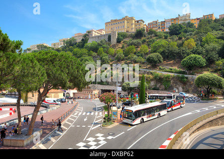 Vista urbano di Monte Carlo, Monaco. Foto Stock