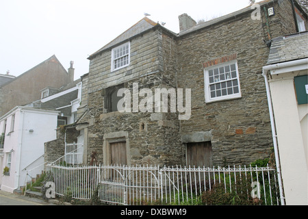 Abbot's House, North Quay, Padstow, Cornwall, Inghilterra, Gran Bretagna, Regno Unito, Gran Bretagna, Europa Foto Stock
