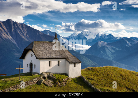 Cappella di Maria zum Schnee, Bettmeralp, Vallese, alpi svizzere, Svizzera, Europa Foto Stock