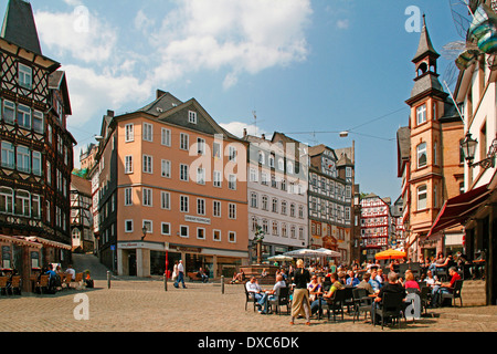 Città vecchia, Marburg Foto Stock