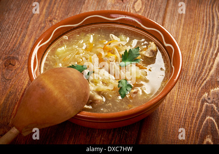 Nonna zuppa di crauti.cucina tedesca Foto Stock