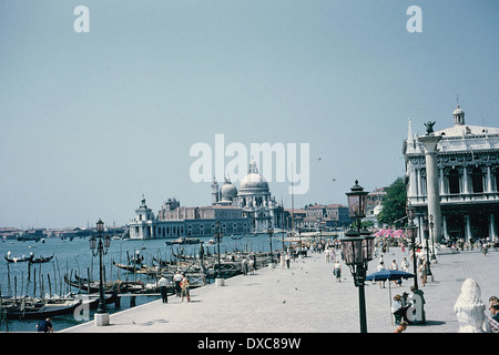 Venezia, Riva degli Schiavoni, 1959 Foto Stock