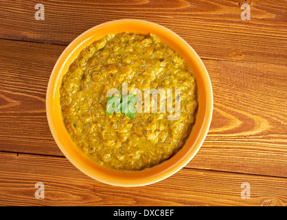 Masoor Dal - lenticchie rosse Curry , piatto indiano Foto Stock