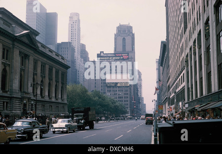 New York Stock Exchange dal lungo la strada, 1958 Foto Stock