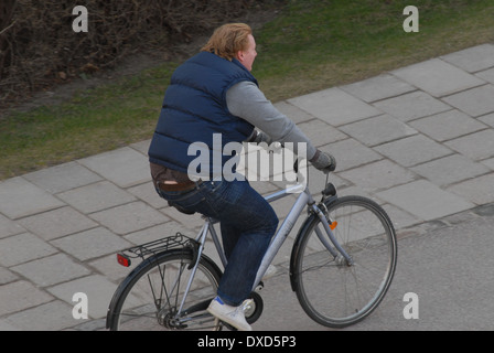 Ciclista. Foto Stock