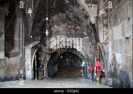 Chiesa del sepolcro di Santa Maria, a Gerusalemme, Israele. Foto Stock